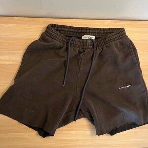 Balenciaga Dark Brown Athletic Shorts